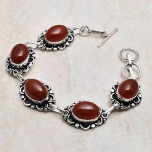 New carnelian sterling silver bracelet